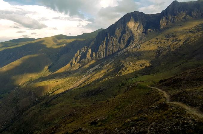 Andean Landscape of Inca Quarry Trail