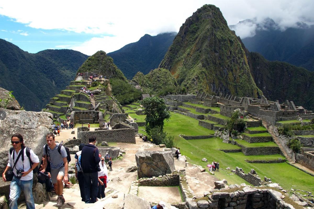 The main square view of Machu Picchu with Rainbow Mountain tour of 2 days